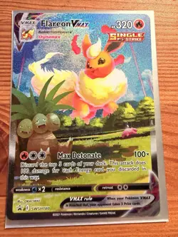 Flareon V SWSH179 and Flareon Vmax SWSH180 Full Art Sword & Shield Promo Pokemon - Image 4