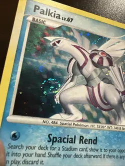 Palkia LV.67 11/130 Pokemon TCG Diamond & Pearl Holo SWIRL LP - Image 3