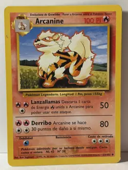 Arcanine 023/102 Base Set SPANISH NM Pokemon Fast Shipping - Image 1