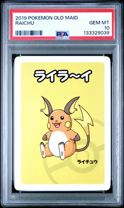 2019 POKEMON OLD MAID RAICHU PSA 10 - Image 1