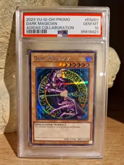 Yu-gi-oh Promo Dark Magician Adidas Collaboration PSA 10 Adc1-en001 - Image 1