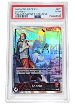 One Piece ~ SHANKS ~ PSA 9 ~ PSA Magazine Exclusive OP09-001 - Image 1