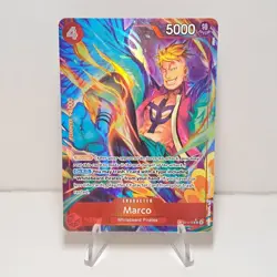 One Piece Marco Card Alt Art OP02-018 Red Rare English TCG PRB-01 Whitebeard - Image 1
