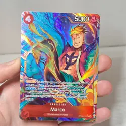 One Piece Marco Card Alt Art OP02-018 Red Rare English TCG PRB-01 Whitebeard - Image 3