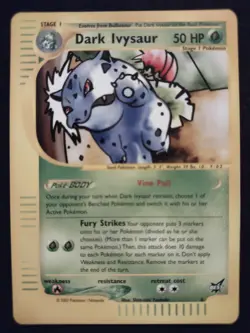 Dark Ivysaur 6/9 Pokemon Trading Card Game Best of Game Near Mint TCG NM - Image 1