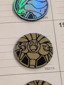 Mini Alolan Exeggutor Coin Pokemon Card TCG Collector Coins - Image 1