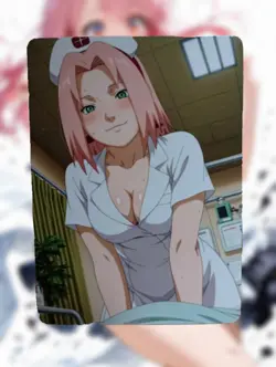 Sakura Haruno Naruto Anime Waifu Sexy Goddess Doujin Hentai Lewd Card - Image 1