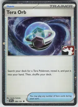 Pokemon TCG Tera Orb Uncommon Prize Pack Series Cards 189/191 - Image 1