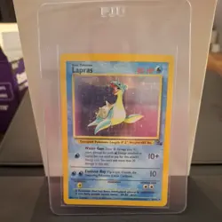 Pokemon TCG Lapras Fossil Holo Unlimited Rare Card 10/62 - Image 5