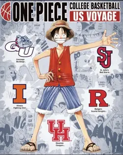 One Piece Monkey D. Luffy US College Basketball Promo Card RUTGERS 01/23 PRESALE - Image 1