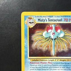 Pokemon TCG Misty's Tentacruel Gym Heroes Holo Swirl Card 10/132 Vintage WotC - Image 2