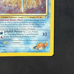 Pokemon TCG Misty's Tentacruel Gym Heroes Holo Swirl Card 10/132 Vintage WotC - Image 4