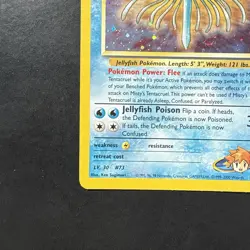 Pokemon TCG Misty's Tentacruel Gym Heroes Holo Swirl Card 10/132 Vintage WotC - Image 5
