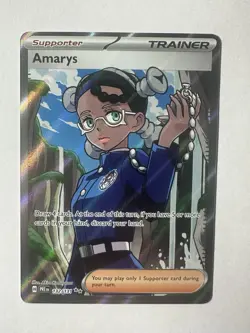 Pokemon TCG Amarys Prismatic Evolutions Full Art Trainer Card 132/131 NM - Image 1