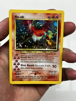 Pokemon TCG ✨ DOUBLE HOLO ERROR ✨ Ho-Oh Neo Revelation Holo Card 7/64 Rare - Image 3