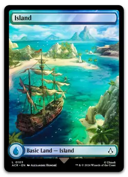 Island (0103) #103 (Foil) (NM) Assassin's Creed ACR Magic MTG - Image 1