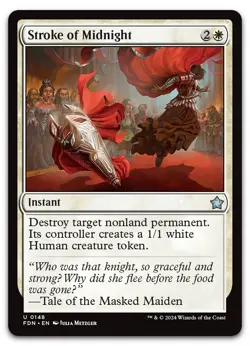 Stroke of Midnight #148 (NM) Foundations FDN Magic MTG - Image 1