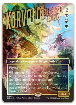 Korvold, Fae-Cursed King (Rainbow Foil) #1625 NM Secret Lair Drop SLD Magic MTG - Image 1