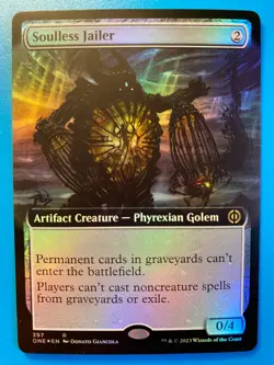 MTG 1x FOIL EXTENDED ART Soulless Jailer 397 Phyrexia All Will Be One x1 NM - Image 1