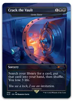 Crack the Vault - Grim Tutor #444 (NM) Secret Lair Drop SLD Magic MTG - Image 1