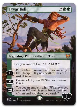 Tyvar Kell (Borderless) #287 (NM) Kaldheim KHM Magic MTG - Image 1