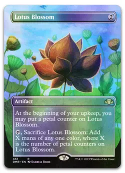 Lotus Blossom (Borderless) #451 (Foil) (NM) Dominaria Remastered DMR Magic MTG - Image 1