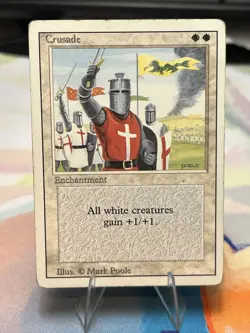 1 BANNED MTG Magic The Gathering Crusades | Revised Edition 3ED | 1994 | mp - Image 1