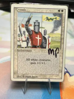 1 BANNED MTG Magic The Gathering Crusades | Revised Edition 3ED | 1994 | mp - Image 3