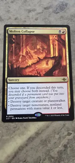Molten Collapse The Lost Caverns of Ixalan Regular Sorcery Rare MTG - Image 1
