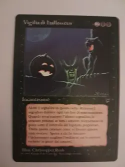 All Hallow's Eve EX Italian Legends MTG Magic the Gathering - Image 1