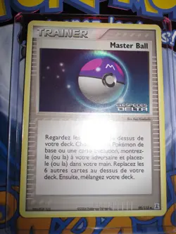 POKEMON EX ESPECES DELTA (◕‿◕✿) FR MASTER BALL 99/113 UNCO REVERSE HOLO MINT - Image 1