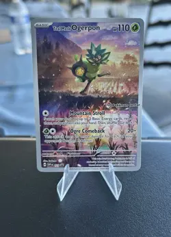 Pokemon TCG Teal Mask Ogerpon SVP 123 Pokemon Center Stamped Promo - Image 1