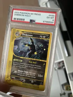 Umbreon / Nachtara Skyridge Holo - Pokemon - PSA 6 EX Mint - H30 - Secret Rare - Image 1
