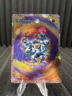 Machampo (Machamp) 8/69 Holo - Dittomon Base Set First Edition Fan Art Pokemon - Image 1