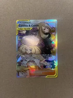 Cynthia & Caitlin 228/236 TAG TEAM FULL ART Cosmic Eclipse Pokemon PACK FRESH - Image 1