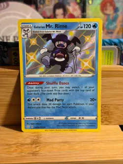 GALARIAN MR. RIME SV021/SV122 Shining Fates Baby Shiny Holo Rare Pokemon TCG LP - Image 1