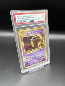 Pokemon Karte SABRINA´S ALAKAZAM No.065 Yamabuki City Gym Holo JPN - PSA 9 Mint - Image 1
