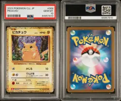 2023 Pokemon CLL JP #008 Pikachu PSA 10 - Image 3