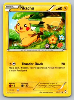 Pokemon Pikachu Common XY - Furious Fists 27/111 LP - Image 1