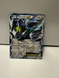 Pokemon 2013 Black and White Plasma Freeze #98/116 Tornadus EX Holo Team Plasma - Image 1