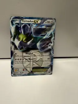 Pokemon 2013 Black and White Plasma Freeze #98/116 Tornadus EX Holo Team Plasma - Image 3