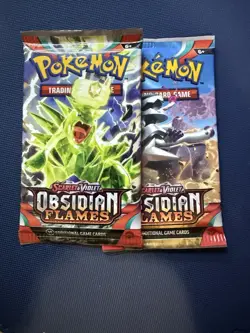 Pokemon TCG S&V Obsidian Flames Booster Pack Sealed, Lot of 2 - Image 1