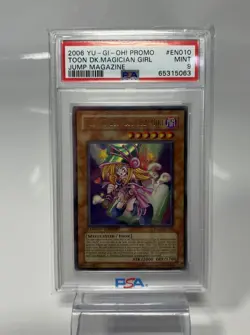 Yugioh Toon Dark Magician Girl JUMP-EN010 PSA 9 - Image 1