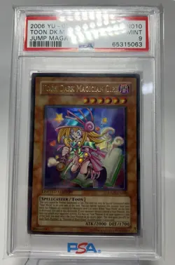 Yugioh Toon Dark Magician Girl JUMP-EN010 PSA 9 - Image 2