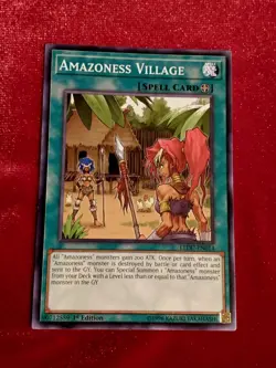 Yugioh Amazoness Village (LEDU-EN014) 1st Edition (NEAR MINT) (3X) - Image 1