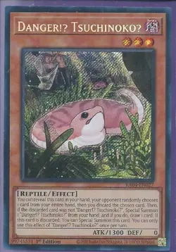 Yugioh Danger!U TsuchinokoU Secret Rare RA04 - Image 1