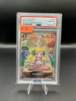 Mansherry OP-05 Alt Art PSA 10 Gem Mint 2023 One Piece English - Image 1