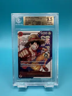 MONKEY D LUFFY - One Piece ST21-014 3rd Anniversary Treasure Campaign BGS 9.5 - Image 1