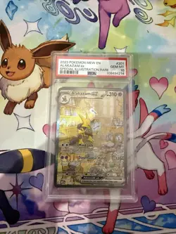 Pokemon TCG Alakazam EX 151 Holo Card Scarlet & Violet 201/165 - Image 1