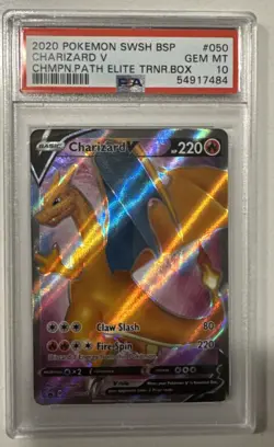Charizard V SWSH050 PSA 10 SWSH: Sword & Shield Promo Cards Holo - Image 1